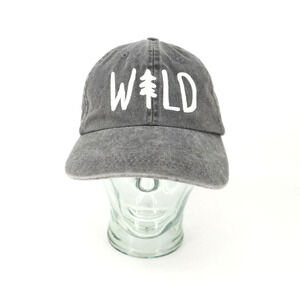 Mega Cap Women Adjustable Gray White Cotton Canvas WILD Tree Hat Lightweight
